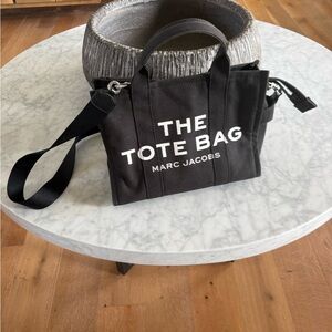 Marc Jacobs Black Canvas Tote Bag medium size